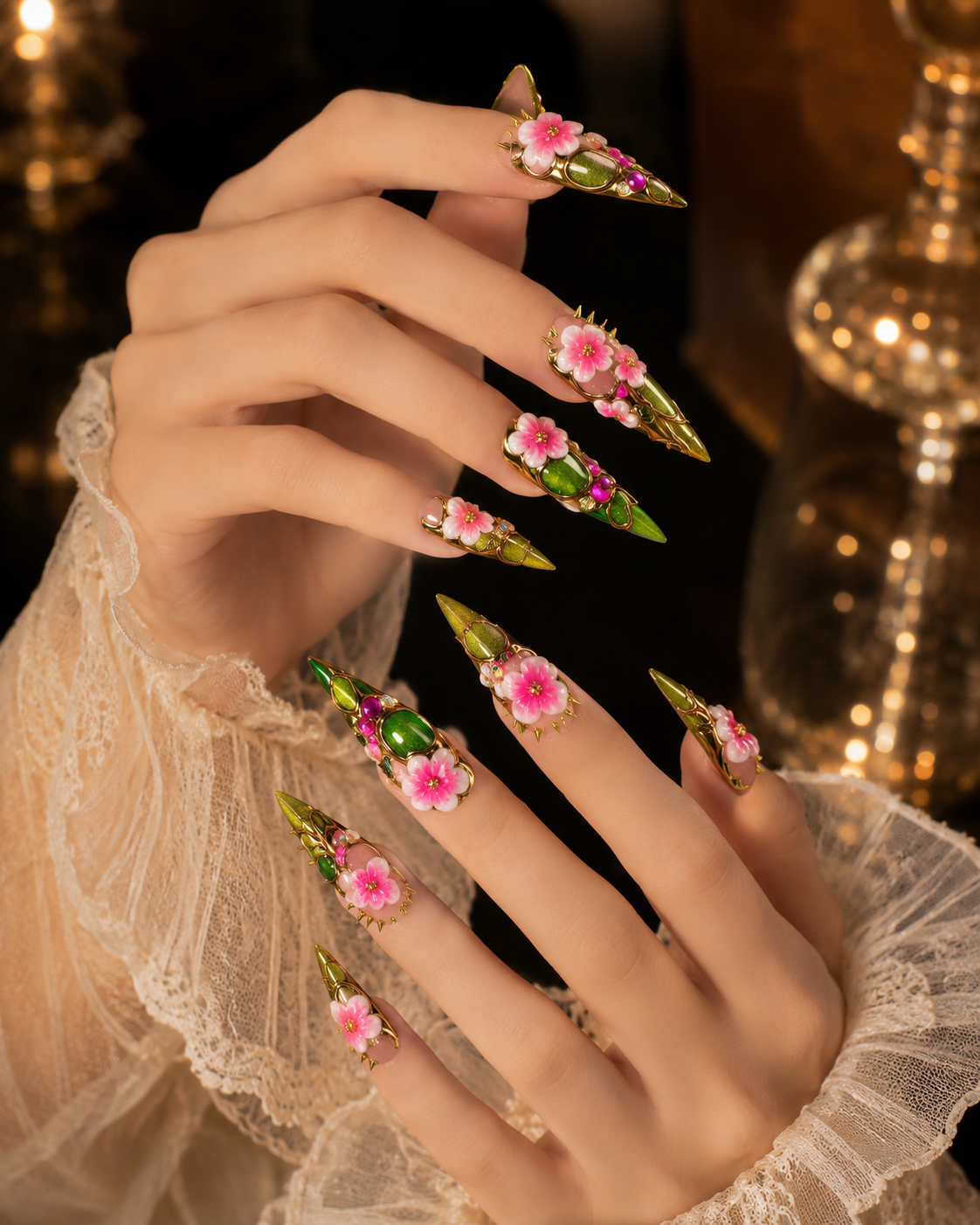 Golden Honeybee | Magic Press-On Nails