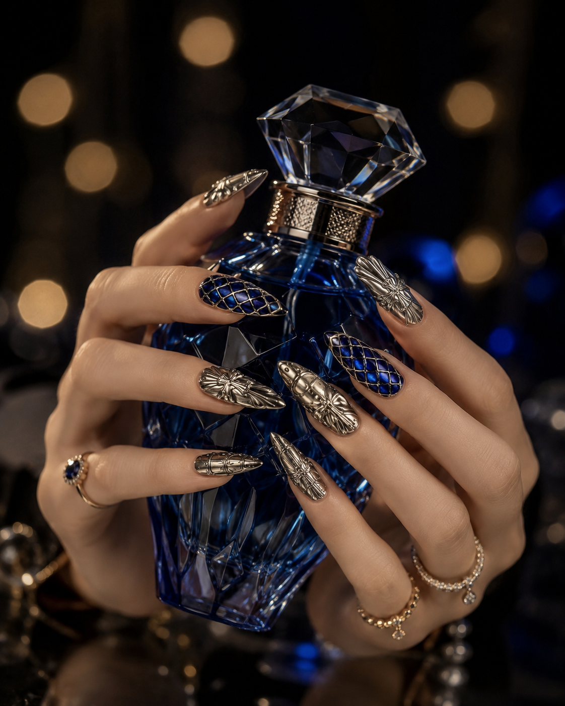 Sapphire Royale | Magic Press-On Nail