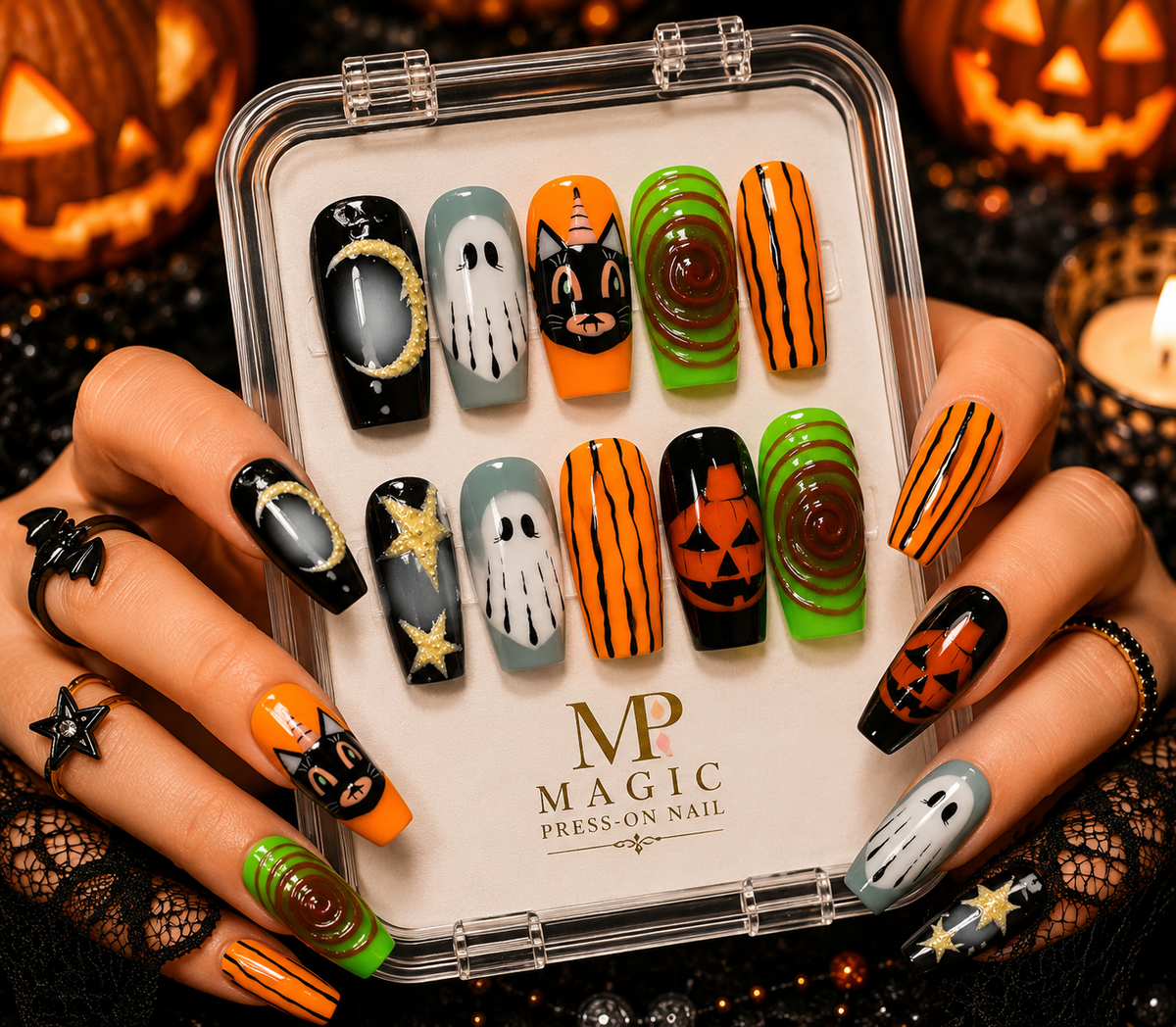 Magic Press-On Nail Halloween Collection